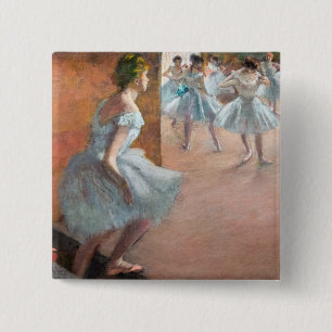 Edgar Degas - Tänzerinnen auf einer Treppe Button
