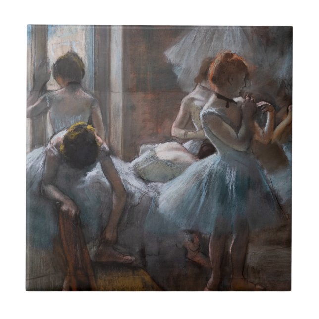 Edgar Degas - Tänzerinnen Fliese (Vorderseite)