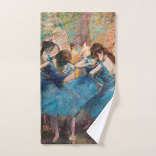 Edgar Degas - Tänzerinnen in blau Badhandtuch Set