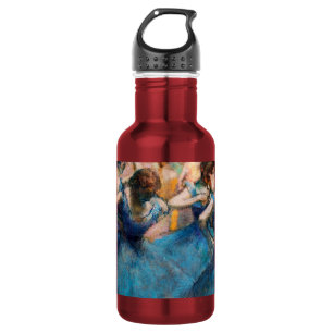 Edgar Degas - Tänzerinnen in Blau Edelstahlflasche
