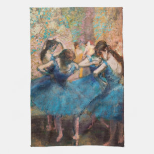 Edgar Degas - Tänzerinnen in blau Geschirrtuch