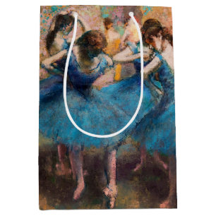 Edgar Degas - Tänzerinnen in blau Mittlere Geschenktüte