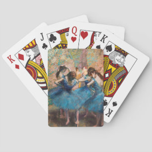 Edgar Degas - Tänzerinnen in blau Spielkarten