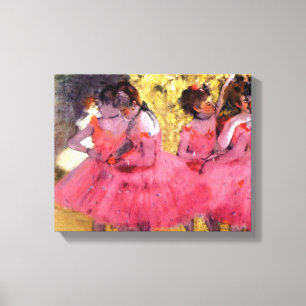 Edgar Degas - Tänzerinnen in Rosa - Balletttanzlie Leinwanddruck