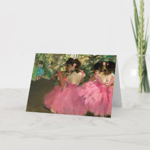 Edgar Degas - Tänzerinnen in Rosa Karte