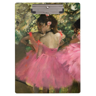 Edgar Degas - Tänzerinnen in Rosa Klemmbrett