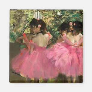 Edgar Degas - Tänzerinnen in Rosa Magnet