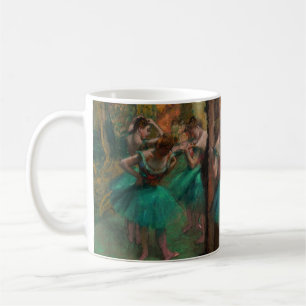 Edgar Degas - Tänzerinnen, Rosa und Grün Kaffeetasse