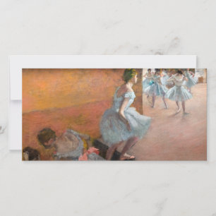 Edgar Degas - Tänzerinnen steigen eine Treppe hina Dankeskarte