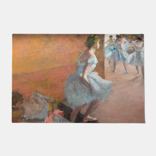 Edgar Degas - Tänzerinnen steigen eine Treppe hina Fußmatte