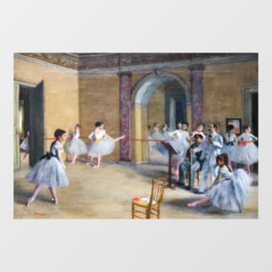 Edgar Degas - Tanzfoyer, Oper rue Le Peletier Fensteraufkleber