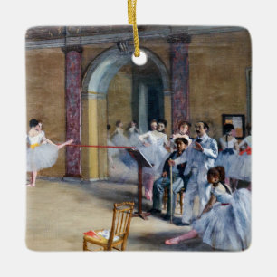 Edgar Degas - Tanzfoyer, Oper rue Le Peletier Keramikornament