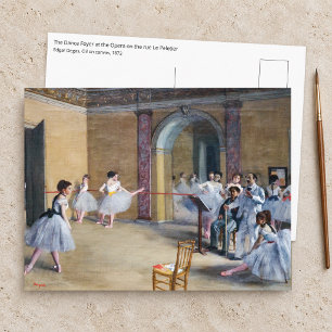 Edgar Degas - Tanzfoyer, Oper rue Le Peletier Postkarte