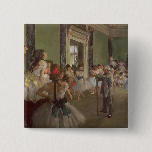 Edgar Degas| Tanzklasse, c.1873-76 Button (Vorderseite)