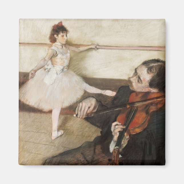 Edgar Degas Tanzunterricht. Vintager Impressionism Magnet (Vorne)