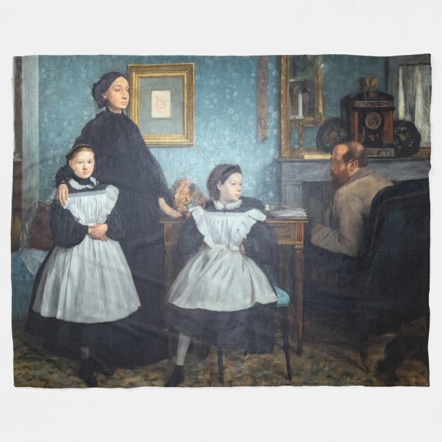 Edgar Degas - The Bellelli Family Fleecedecke (Vorderseite (Horizontal))