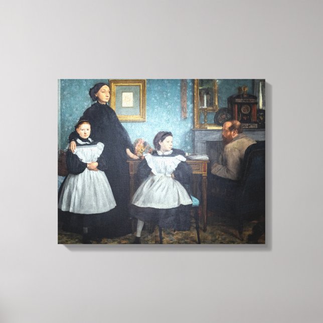 Edgar Degas - The Bellelli Family Leinwanddruck (Vorderseite)