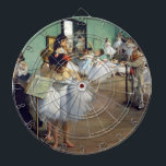 Edgar Degas - The Dance Class Dartscheibe<br><div class="desc">The Dance Class / La classe de danse - Edgar Degas 1874</div>