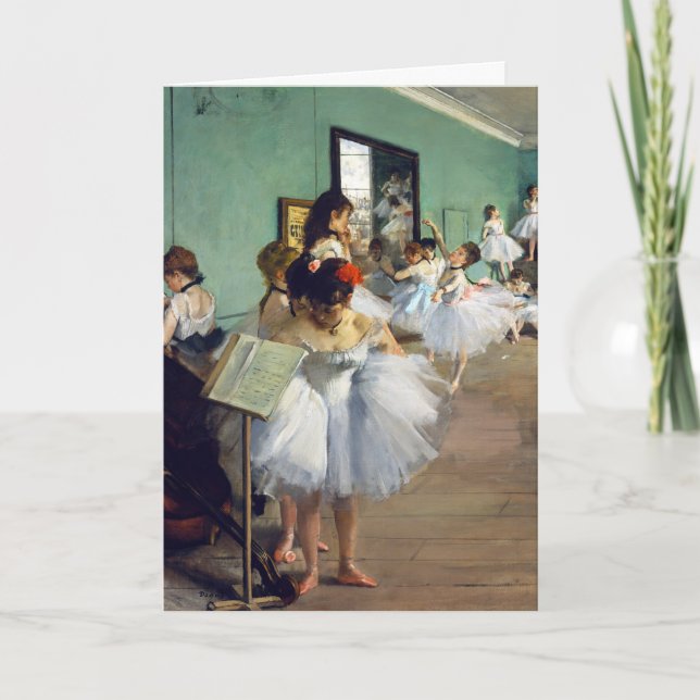 Edgar Degas - The Dance Class Karte (Vorderseite)