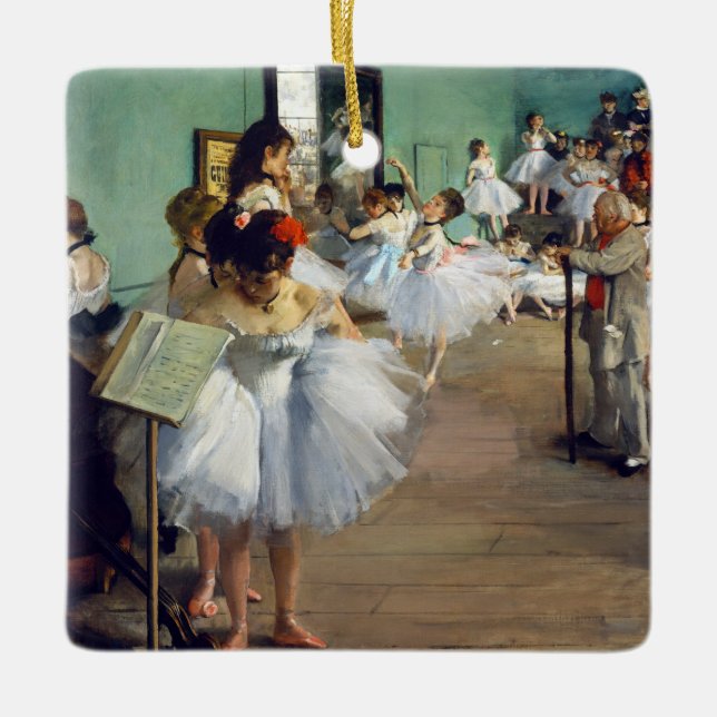 Edgar Degas - The Dance Class Keramikornament (Vorderseite)