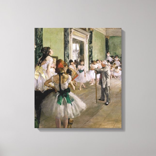 Edgar Degas - The Dance Class Leinwanddruck (Vorderseite)