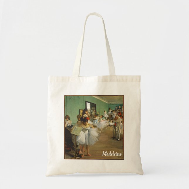 Edgar Degas The Dance Class Personalisiert Balleri Tragetasche (Vorne)