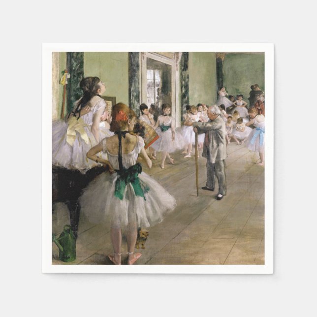 Edgar Degas - The Dance Class Serviette (Vorderseite)