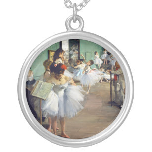 Edgar Degas - The Dance Class Versilberte Kette