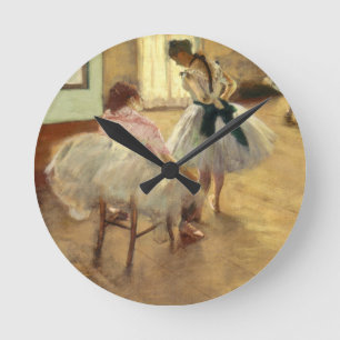 Edgar Degas The Dance Lesson Runde Wanduhr