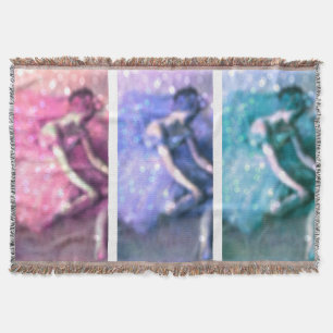 Edgar Degas The Dancer Pastel Ballerina Sparkle Decke