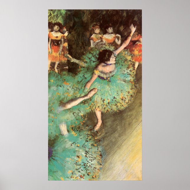 Edgar Degas The Green Dancer Poster (Vorne)