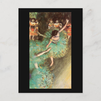 Edgar Degas The Green Dancer Postkarte