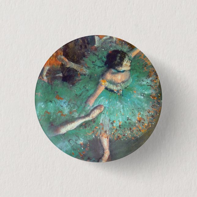 Edgar Degas - The Green Dancers - Ballet Dance Button (Vorderseite)