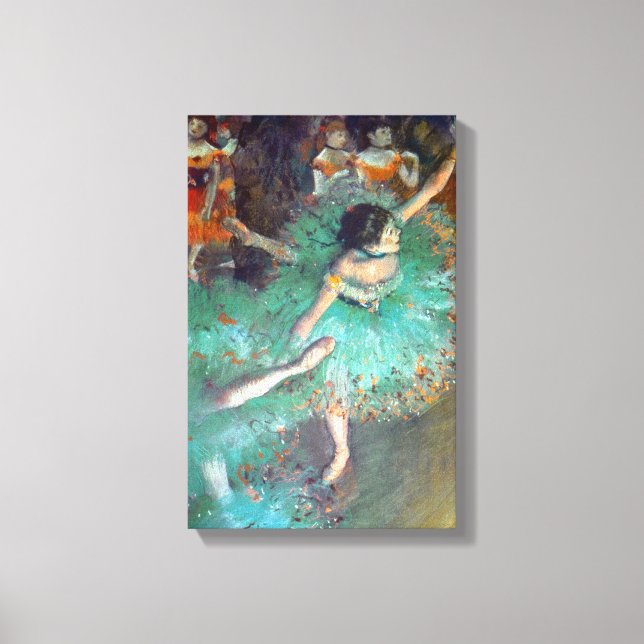 Edgar Degas - The Green Dancers - Ballet Dance Leinwanddruck (Vorderseite)