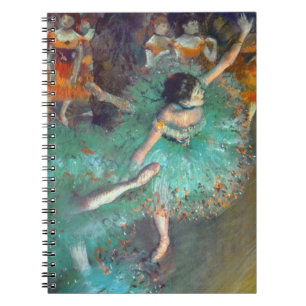 Edgar Degas - The Green Dancers - Ballet Dance Notizblock