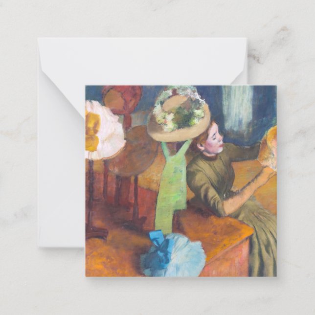 Edgar Degas - The Millinery Shop Mitteilungskarte (Vorderseite)