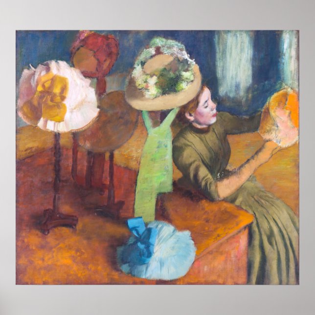 Edgar Degas - The Millinery Shop Poster (Vorne)