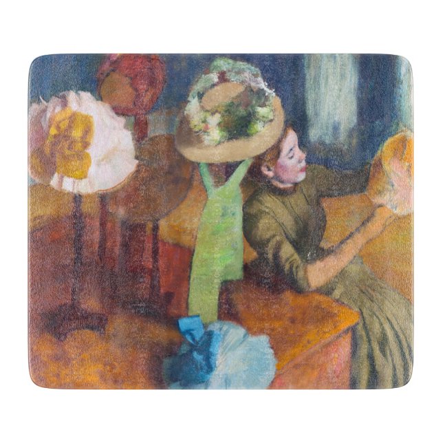 Edgar Degas - The Millinery Shop Schneidebrett (Vorderseite)