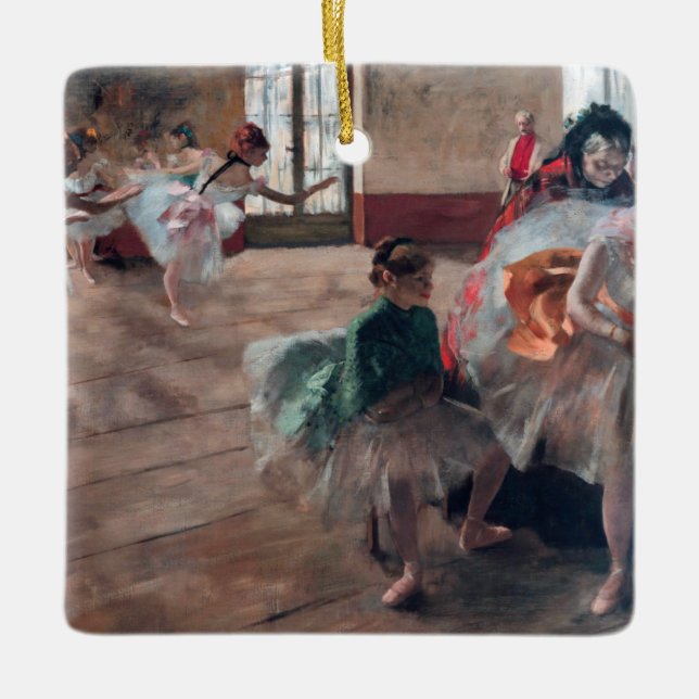 Edgar Degas - The Rehearsal Keramikornament (Vorderseite)