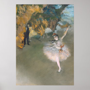 Edgar Degas The Star or Dancer on the Stage Poster