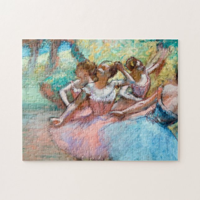 Edgar Degas - Vier Ballerinas auf Bühne (Horizontal)