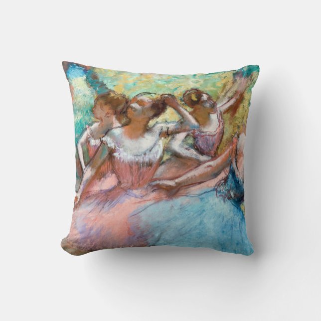 Edgar Degas - Vier Ballerinas auf Bühne Kissen (Vorderseite)