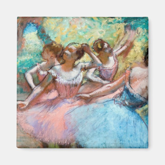 Edgar Degas - Vier Ballerinas auf Bühne Magnet (Vorne)