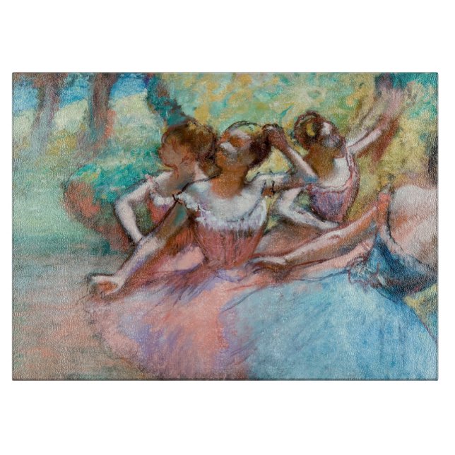 Edgar Degas - Vier Ballerinas auf Bühne Schneidebrett (Vorderseite)