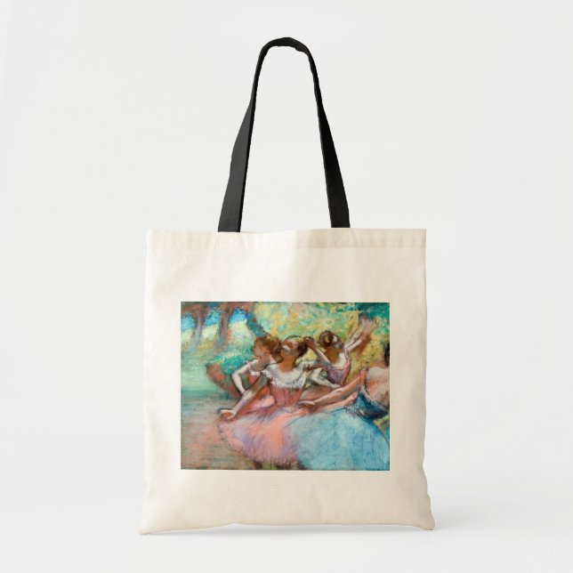 Edgar Degas - Vier Ballerinas auf Bühne Tragetasche (Vorne)