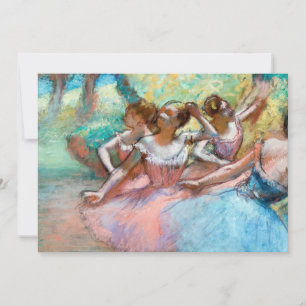 Edgar Degas - Vier Balletttänzerinnen auf der Bühn Einladung
