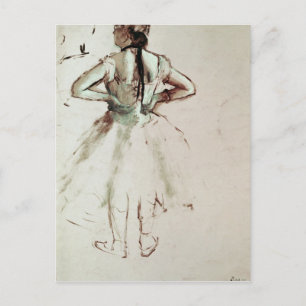 Edgar Degas   Von hinten angesehener Tänzer Postkarte