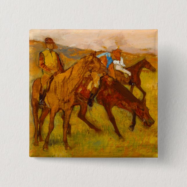 Edgar Degas Vor dem Rennen Button (Vorderseite)