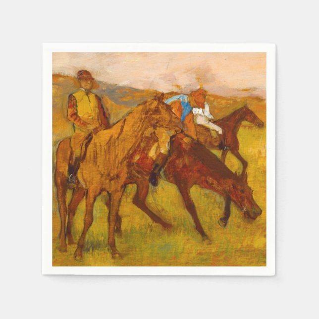 Edgar Degas Vor dem Rennen Serviette (Vorderseite)