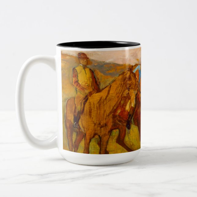 Edgar Degas Vor dem Rennen Zweifarbige Tasse (Links)